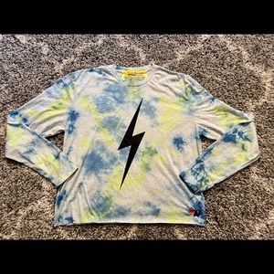Aviator Nation Tie Dye Long Sleeve Shirt Sz L